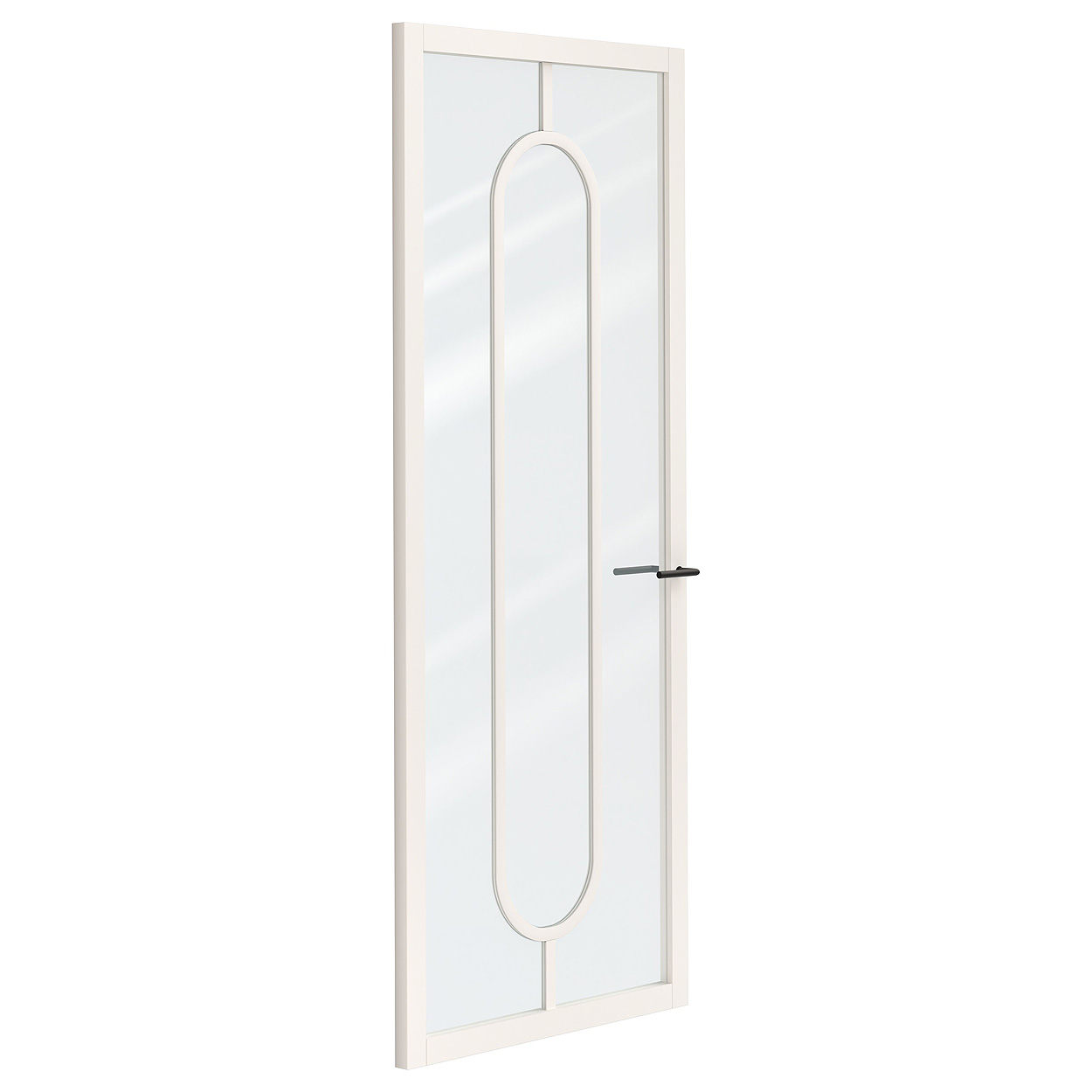 Binnendeur Skantrae SSL 14619 Blank Glas Wit Gelakt